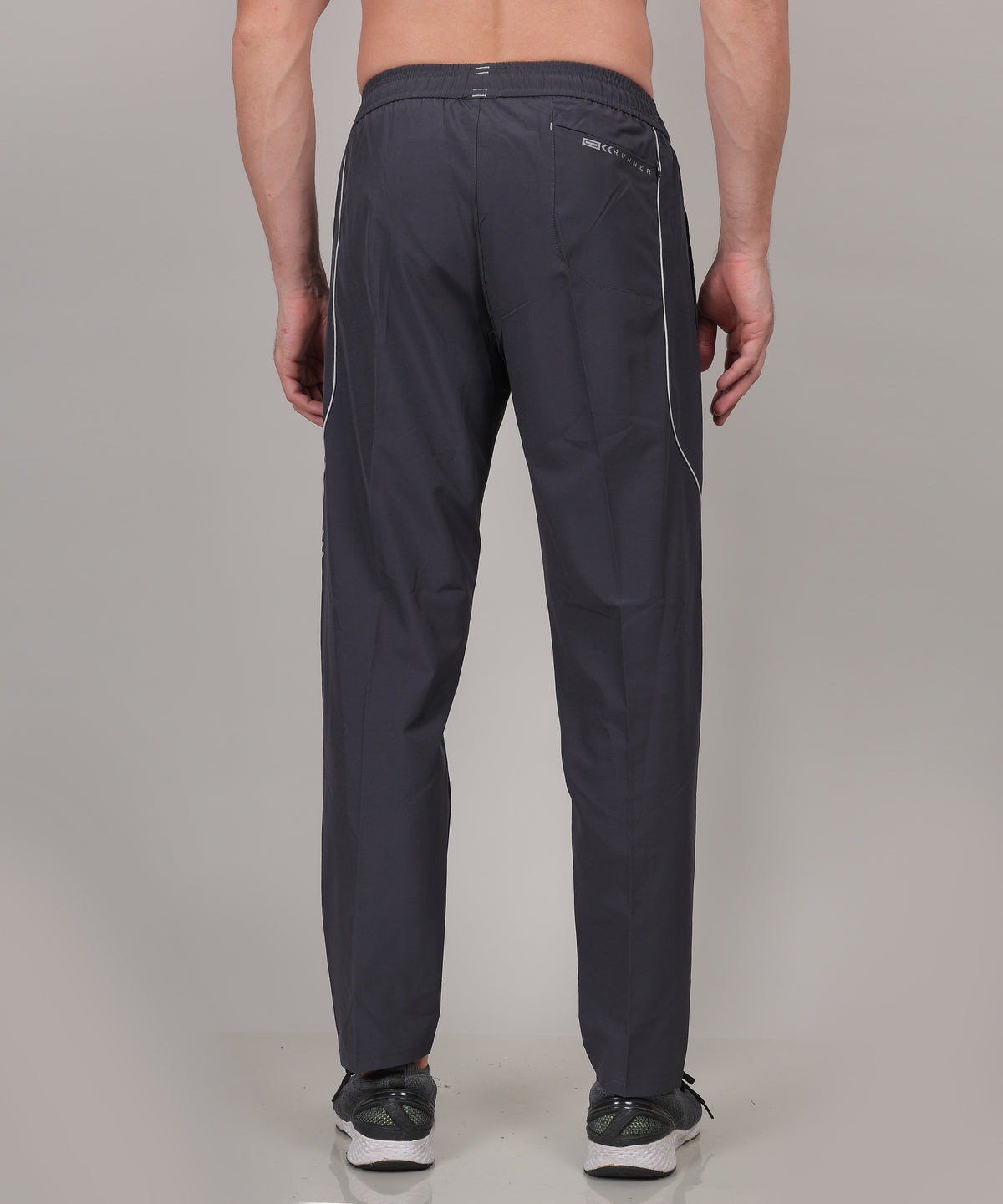 SELECT 8022 STYLISH PIPING NS TRACK PANT GREY FOR MEN