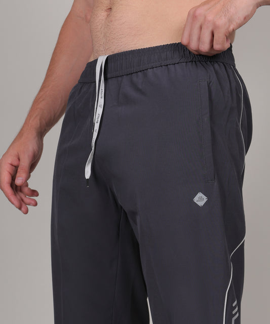 SELECT 8022 STYLISH PIPING NS TRACK PANT GREY FOR MEN