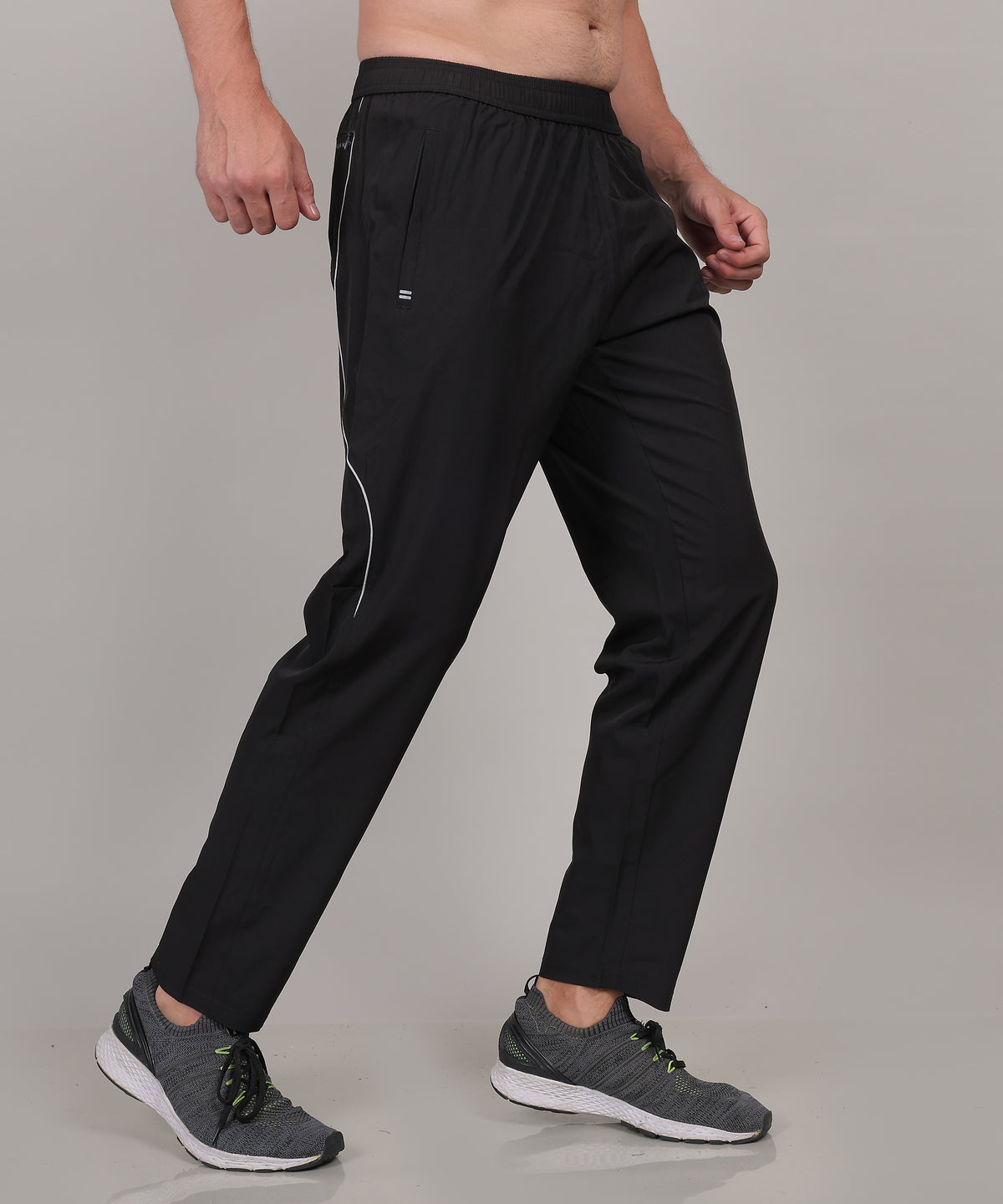 SELECT 8022 STYLISH PIPING NS TRACK PANT BLACK FOR MEN