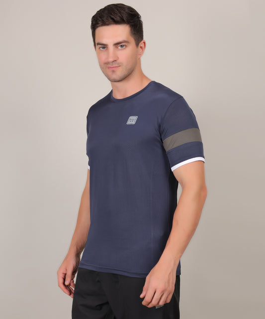SELECT 5140 DRYFIT POLYSTER ROUND NECK VIOLET T-SHIRT