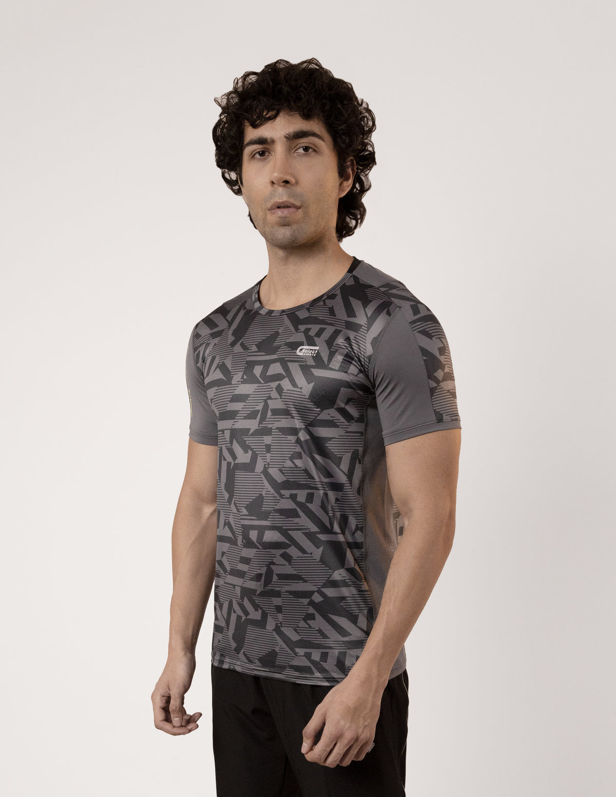 SELECT 5155 ULTRA DRY-FIT ROUND NECK T-SHIRT DARK GREY