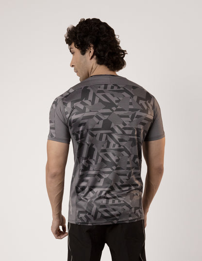 SELECT 5155 ULTRA DRY-FIT ROUND NECK T-SHIRT DARK GREY