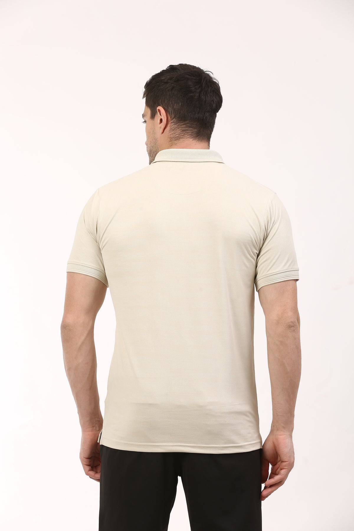 SP - 2656 Performance Jacquard Zipper Polo T-Shirt