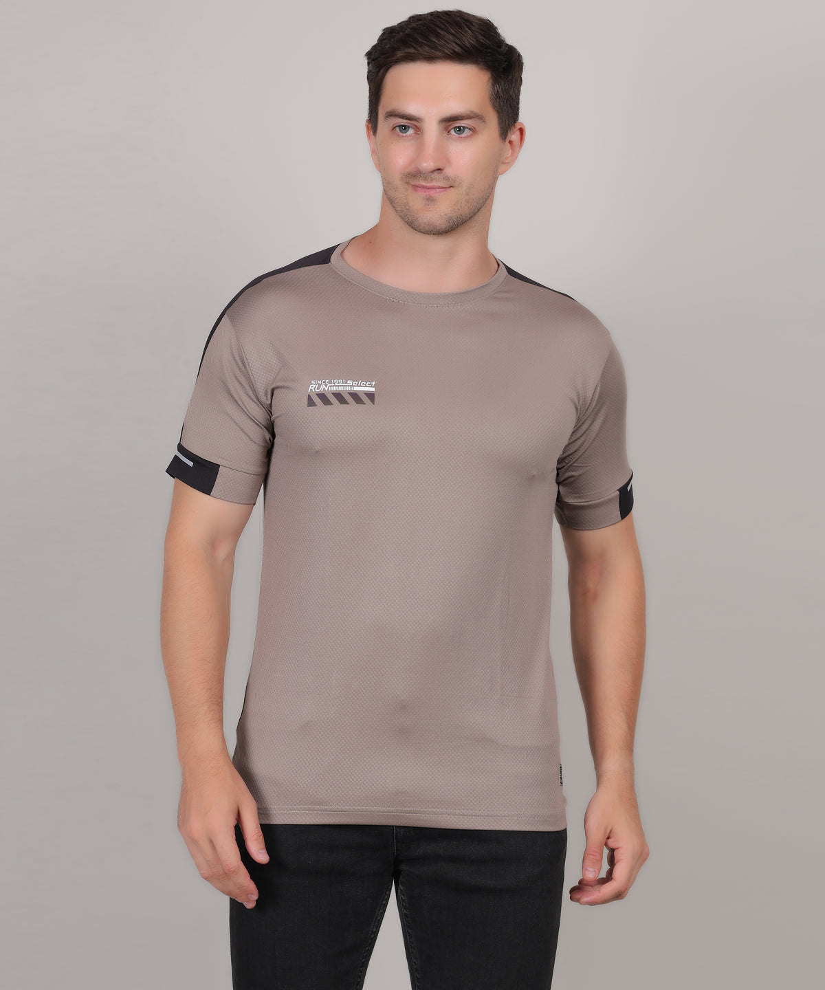 SELECT 5170 DRYFIT ROUND NECK  SILVER GREY T-SHIRT