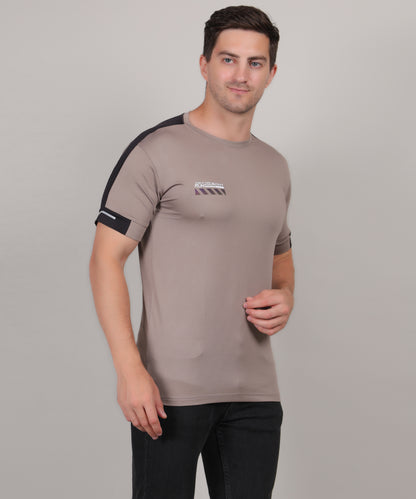 SELECT 5170 DRYFIT ROUND NECK  SILVER GREY T-SHIRT