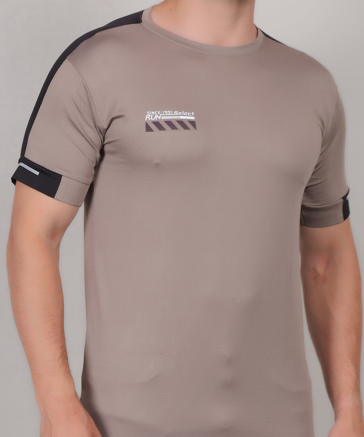 SELECT 5170 DRYFIT ROUND NECK  SILVER GREY T-SHIRT