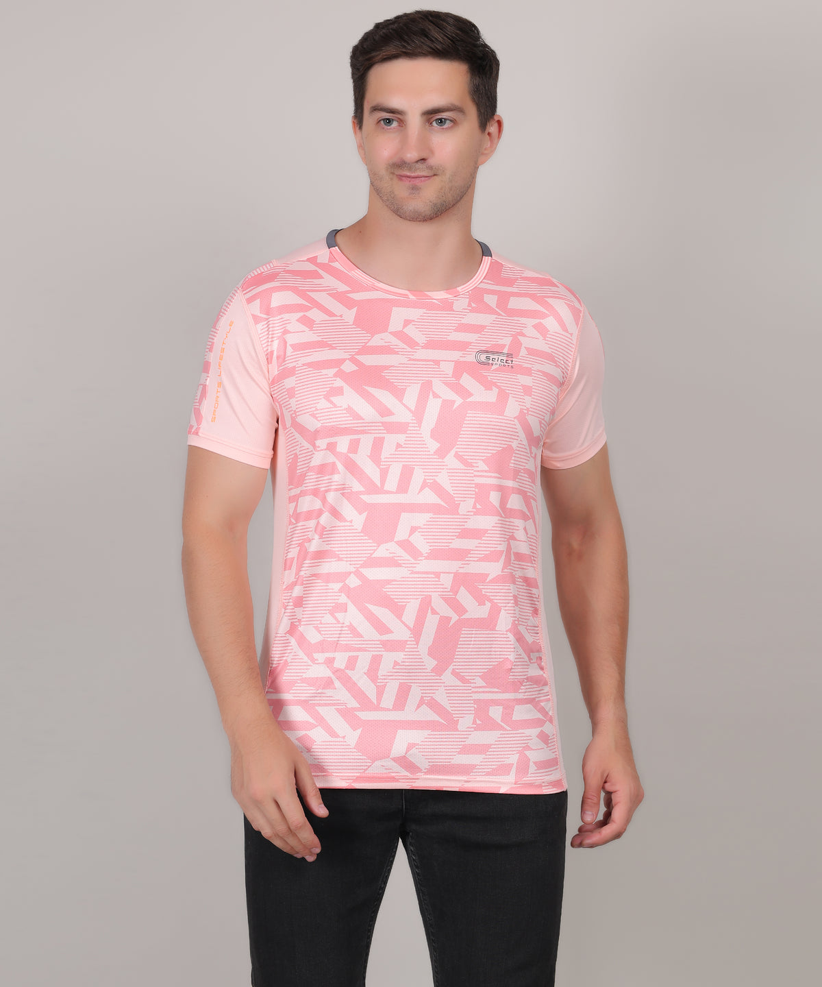 SELECT 5155 ULTRA DRY-FIT ROUND NECK  T-SHIRT PEACH
