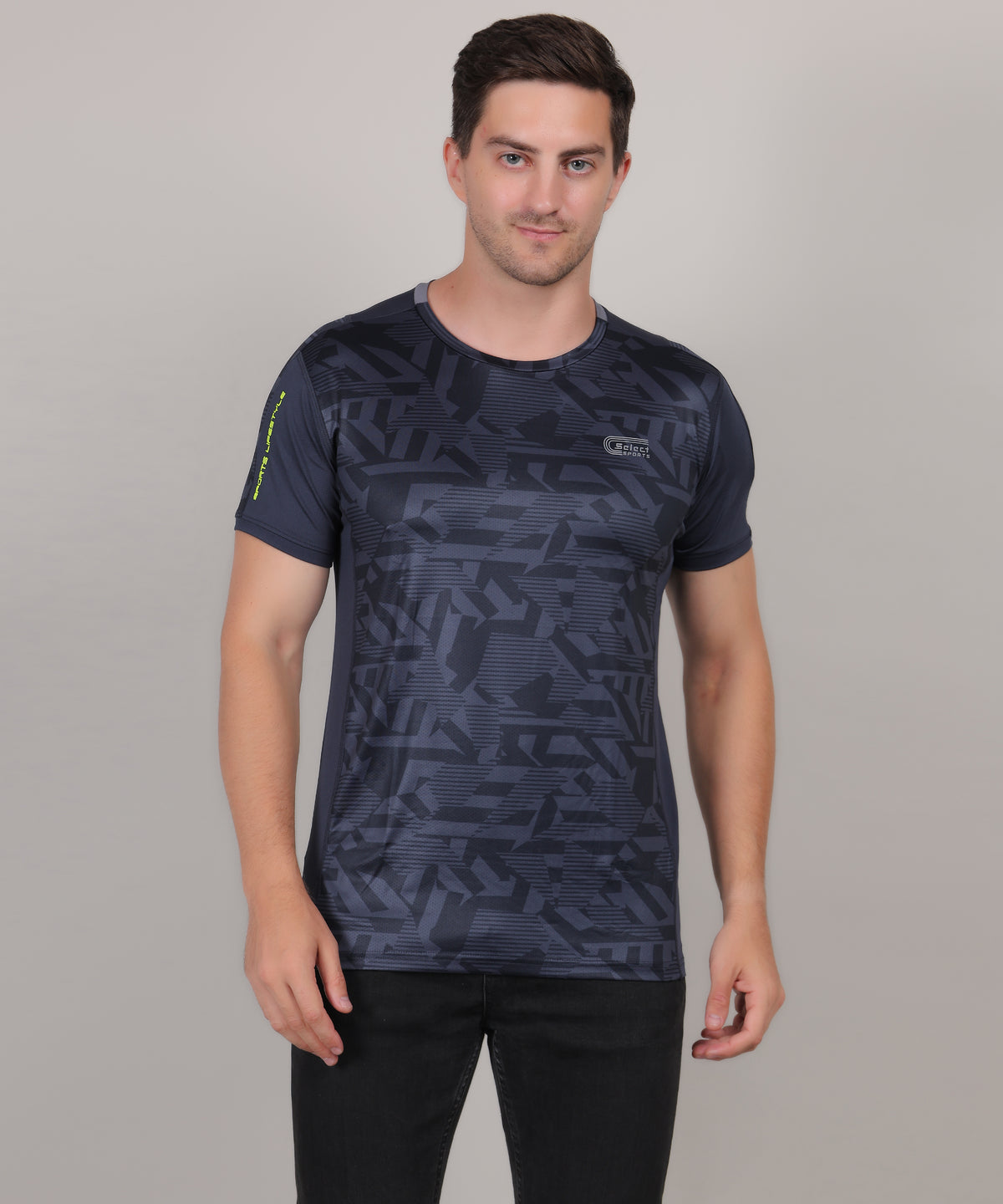 SELECT 5155 ULTRA DRY-FIT ROUND NECK T-SHIRT DARK BLUE