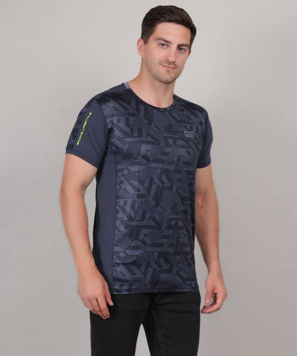 SELECT 5155 ULTRA DRY-FIT ROUND NECK T-SHIRT DARK BLUE