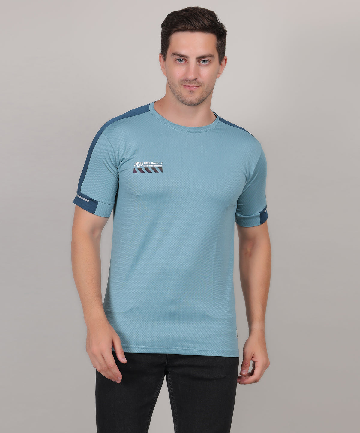 SELECT 5170 DRYFIT ROUND NECK TURQUOISE  BLUE T-SHIRT