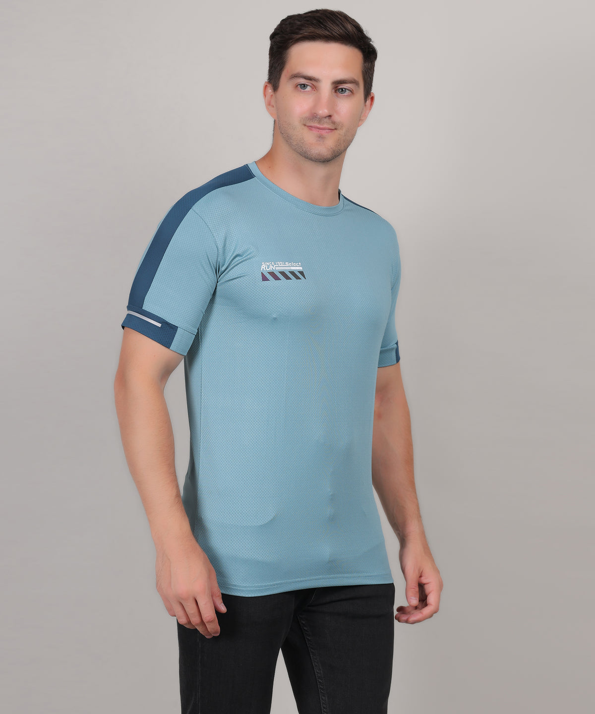 SELECT 5170 DRYFIT ROUND NECK TURQUOISE  BLUE T-SHIRT