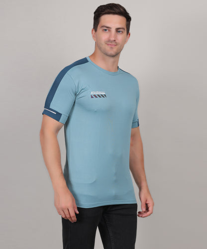 SELECT 5170 DRYFIT ROUND NECK TURQUOISE  BLUE T-SHIRT
