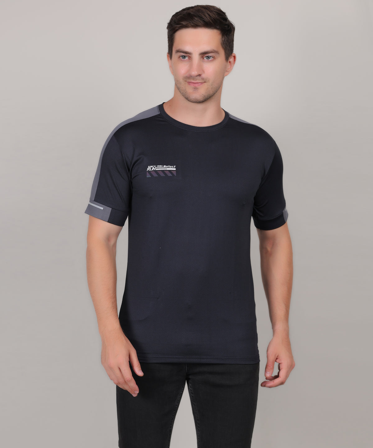 SELECT 5170 DRYFIT ROUND NECK NAVY BLUE T-SHIRT