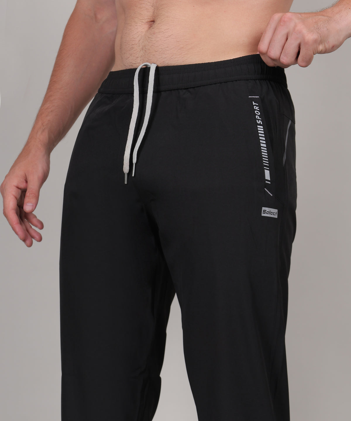 SELECT 8050 SLIMFIT TRAINING NS TRACK PANT BLACK FOR MEN