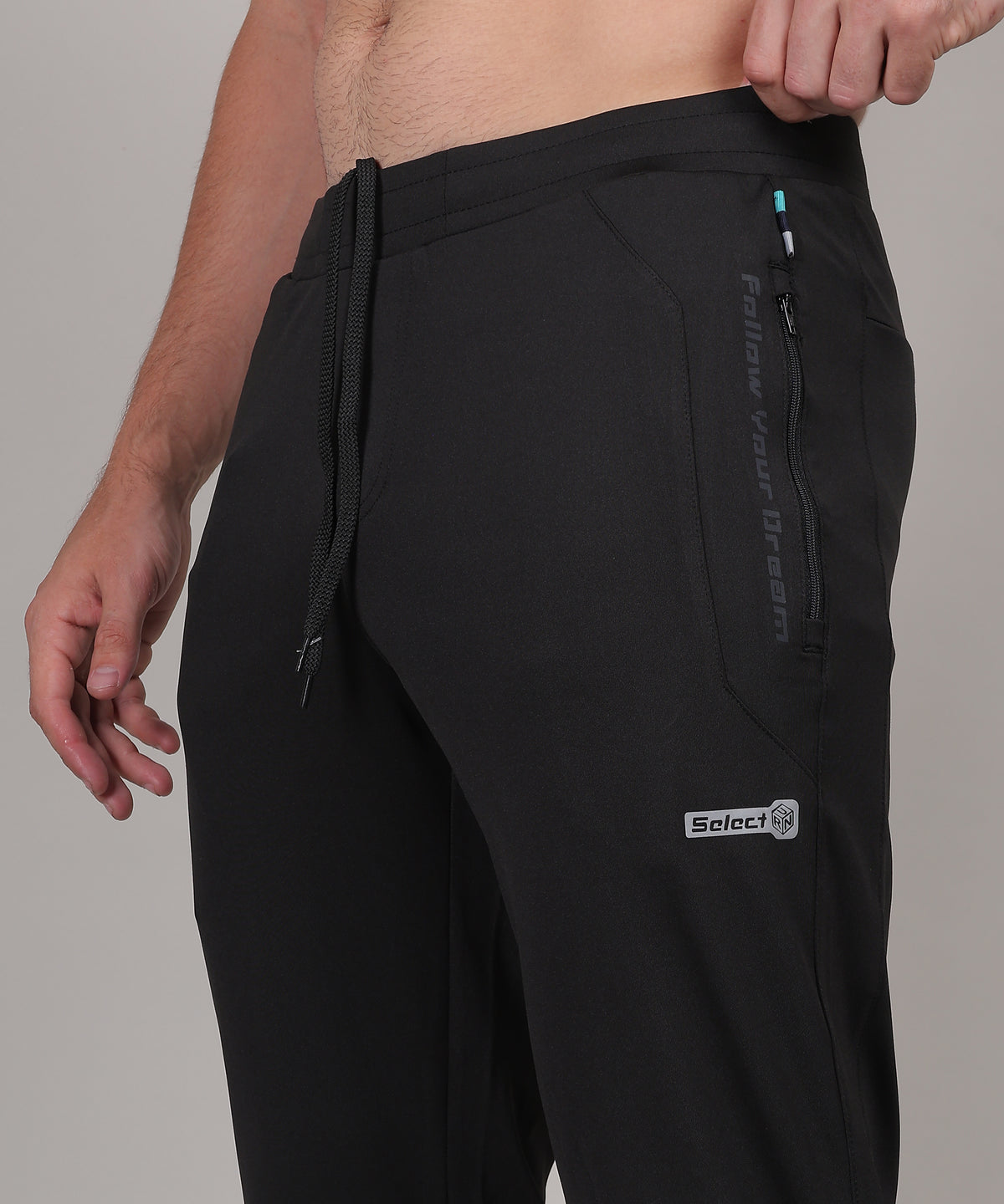SELECT 8270 DRY-FIT FOUR WAY TRACK PANT BLACK FOR MEN