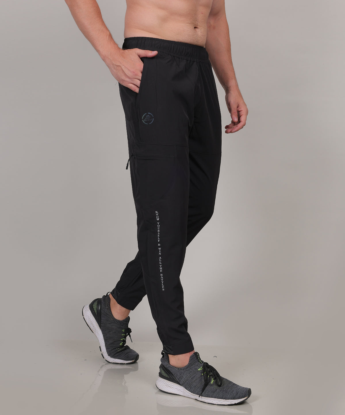 SELECT 9030 NS CARGO JOGGER TRACK PANT BLACK FOR MEN