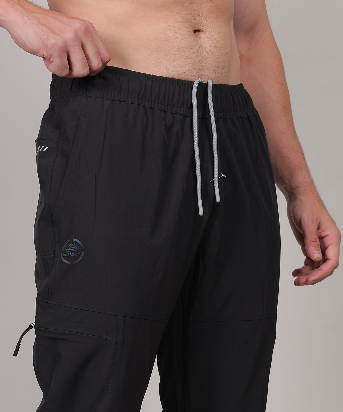 SELECT 9030 NS CARGO JOGGER TRACK PANT BLACK FOR MEN