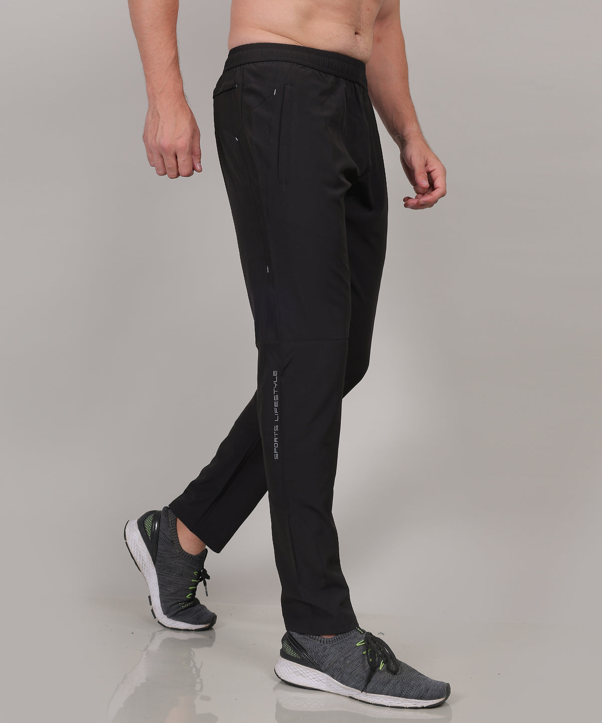 SELECT 8065 REGULAR FIT NS TRACK PANT BLACK FOR MEN