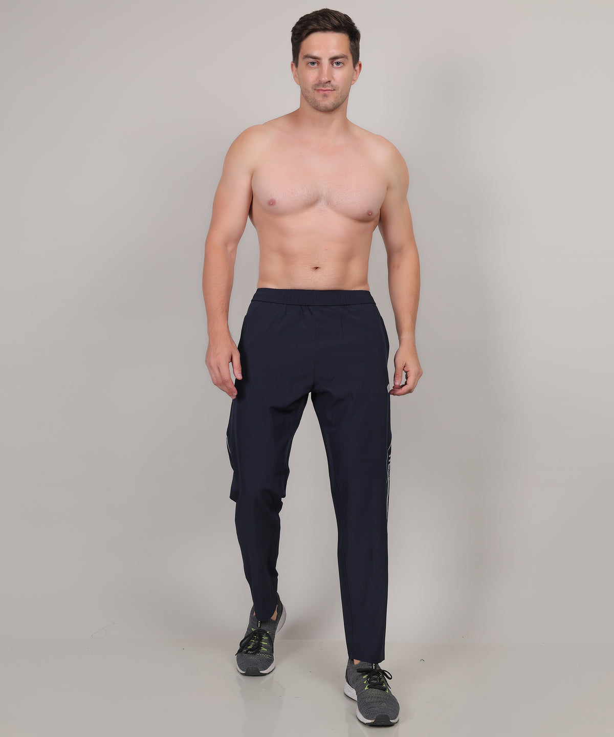SELECT 8022 STYLISH PIPING NS TRACK PANT NAVY FOR MEN