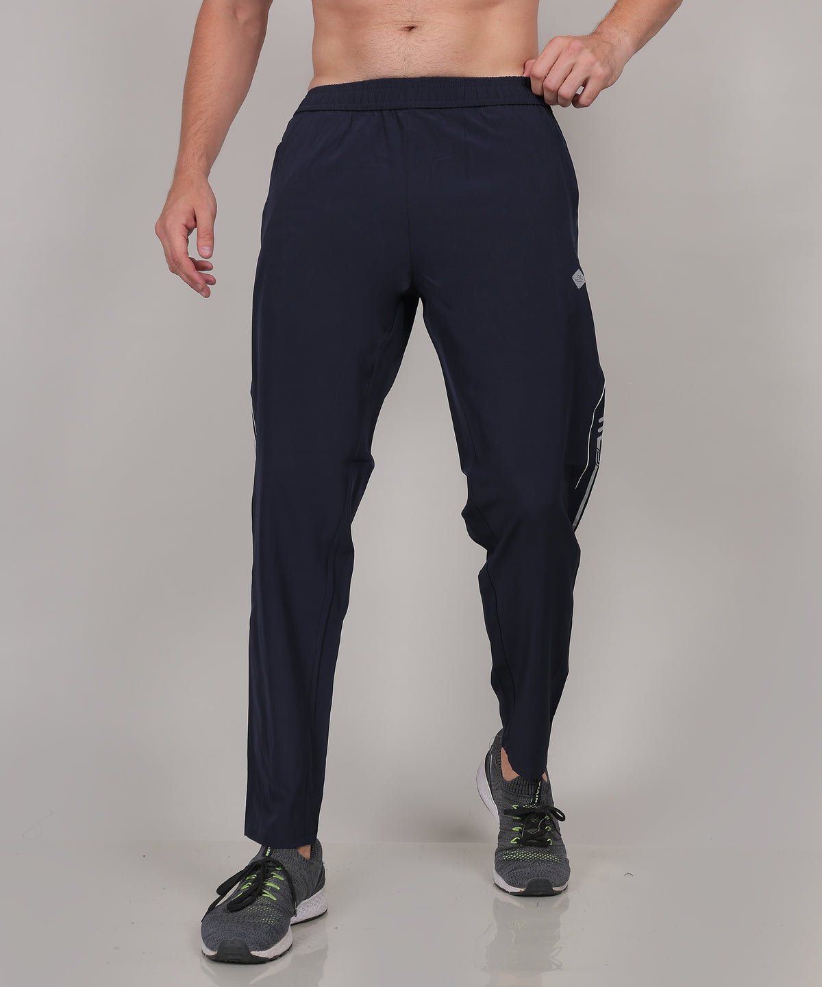 SELECT 8022 STYLISH PIPING NS TRACK PANT NAVY FOR MEN