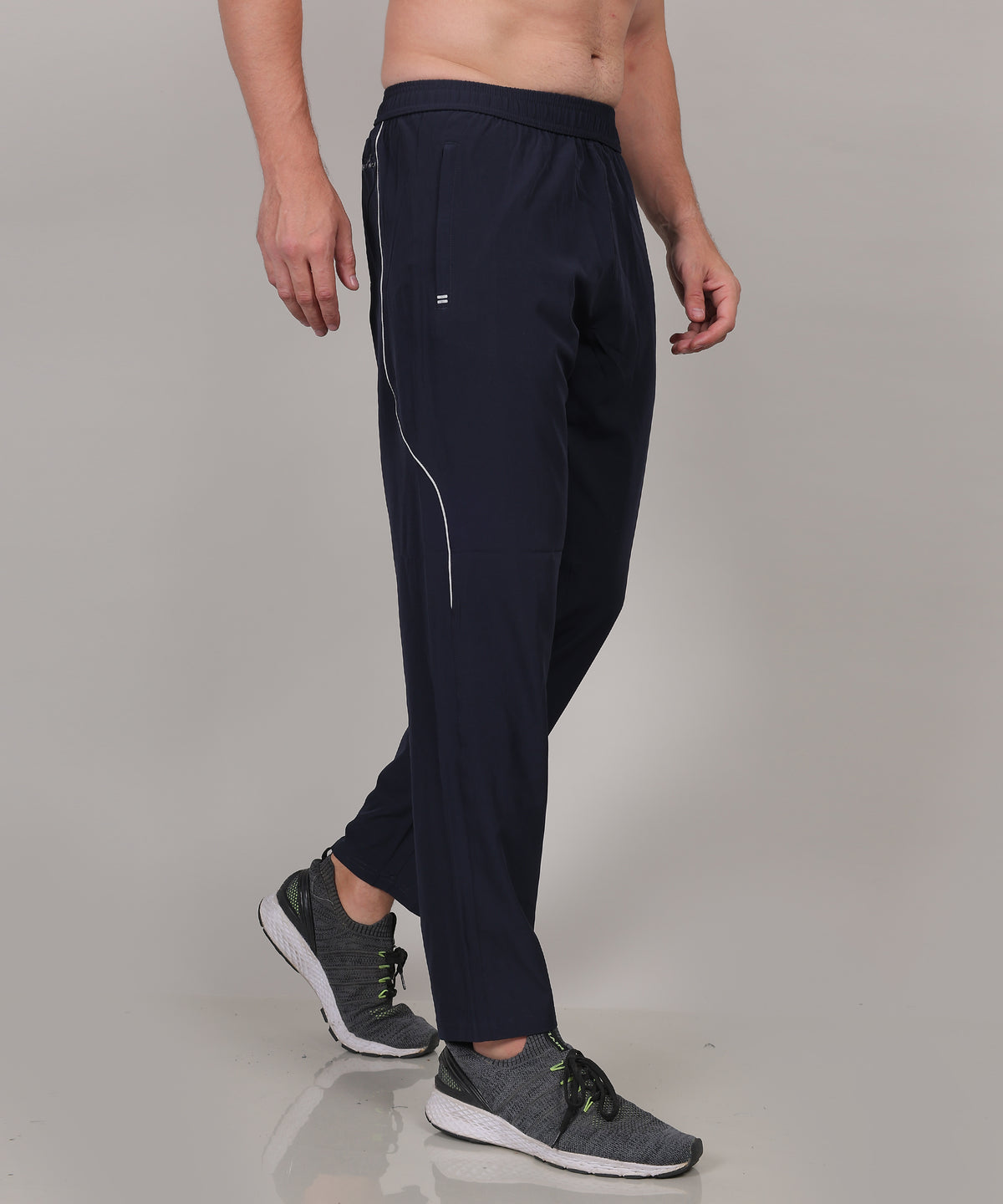 SELECT 8022 STYLISH PIPING NS TRACK PANT NAVY FOR MEN