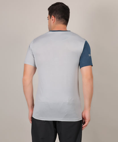 SELECT 5130 DRYFIT ROUND NECK GREY T-SHIRT