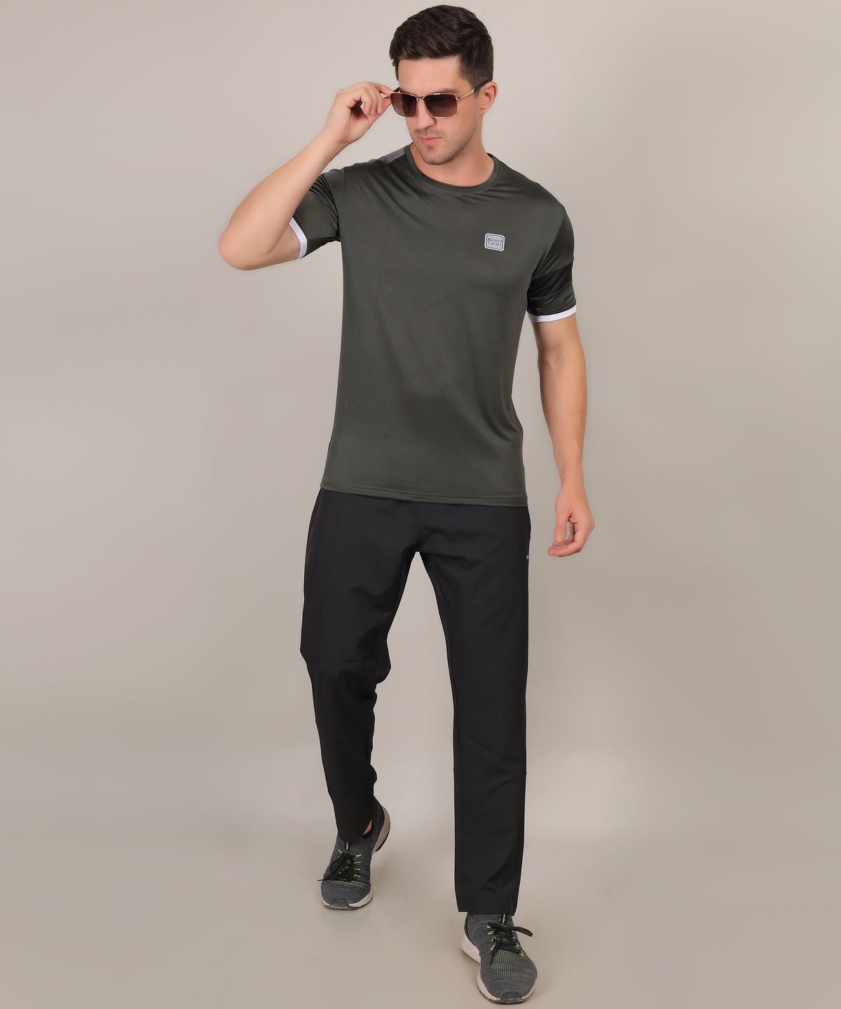 SELECT 5140 DRYFIT POLYSTER ROUND NECK OLIVE T-SHIRT