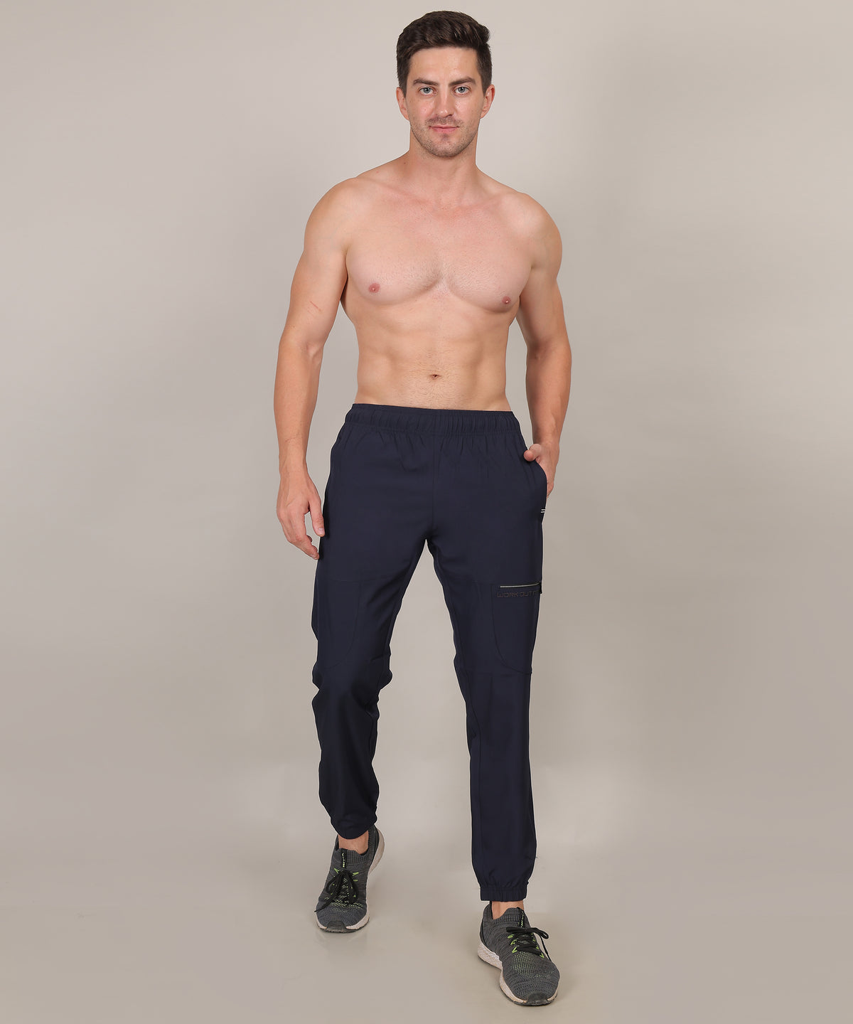 SELECT 9002 JOGGER NS  SPORTS TRACK PANT NAVY BLUE FOR MEN