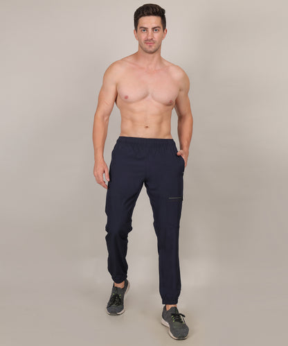 SELECT 9002 JOGGER NS  SPORTS TRACK PANT NAVY BLUE FOR MEN