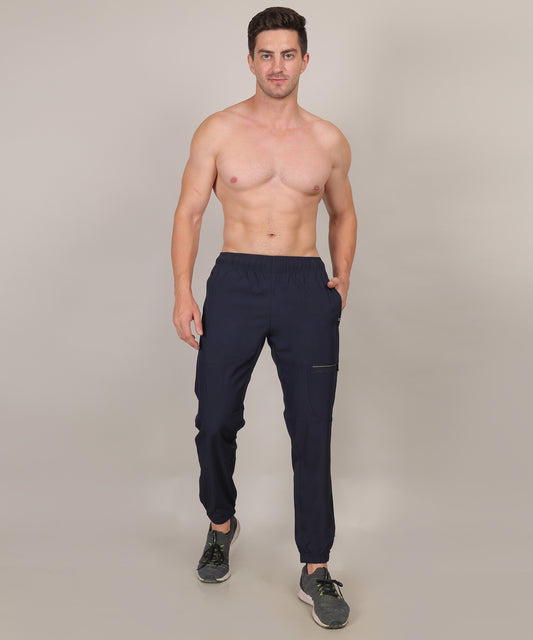 SELECT 9002 JOGGER NS  SPORTS TRACK PANT NAVY BLUE FOR MEN