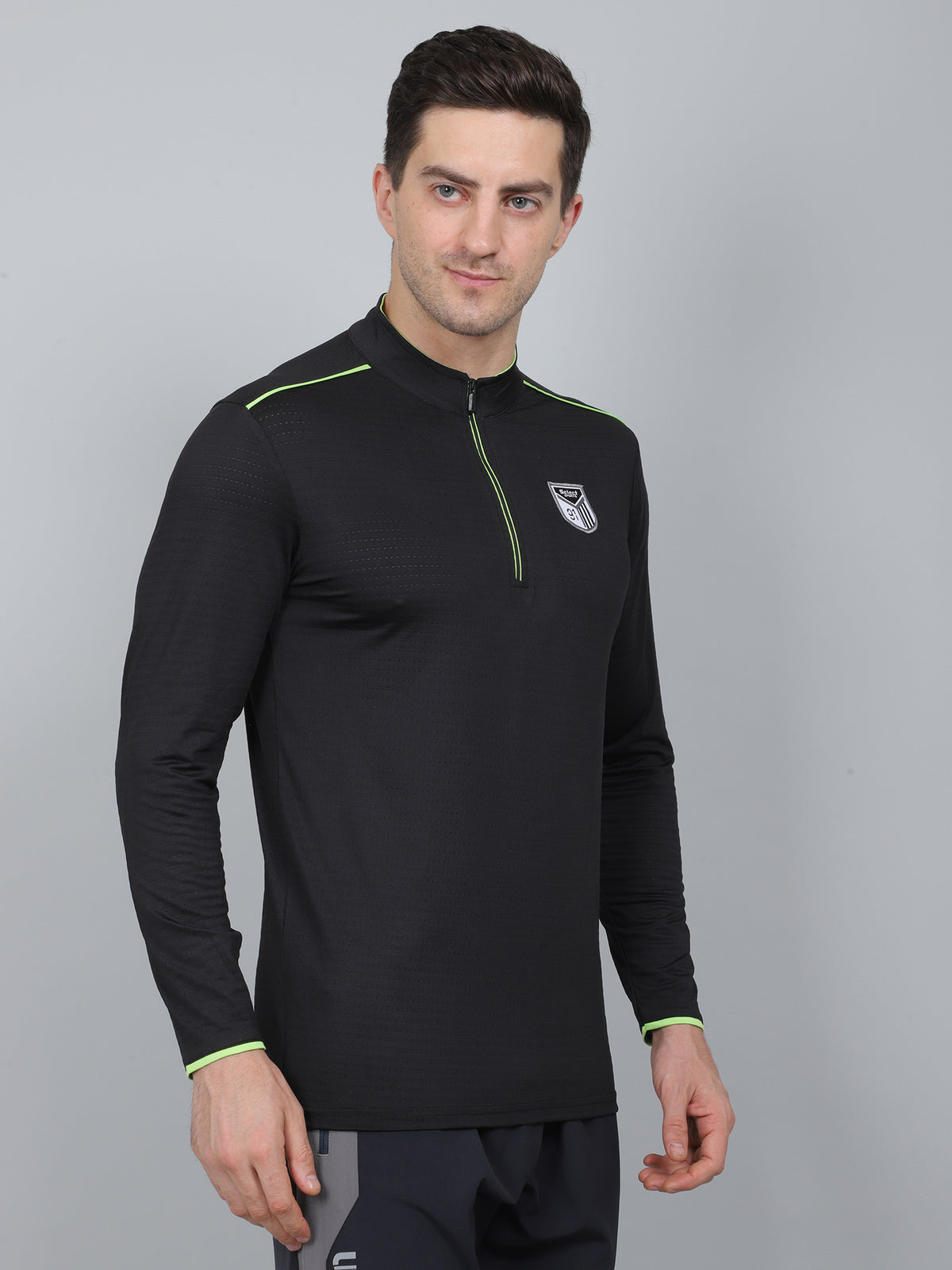 SELECT SP-181 DRYFIT ROUND NECK BLACK T-SHIRT